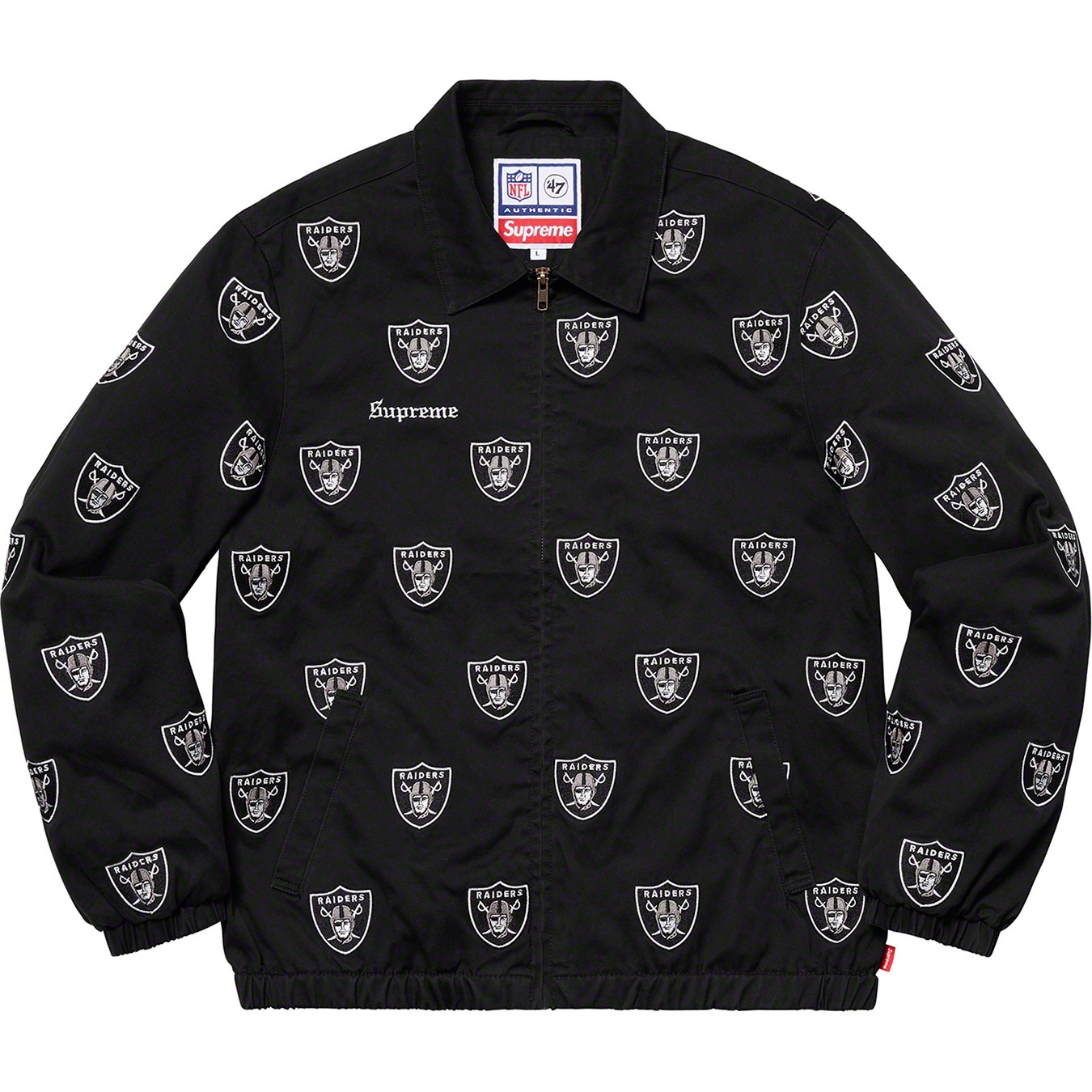 Supreme®/NFL/Raiders/'47 Embroidered Harrington Jacket view 11